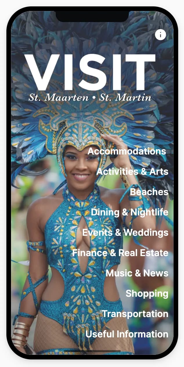 Tourism app build with AppMachine