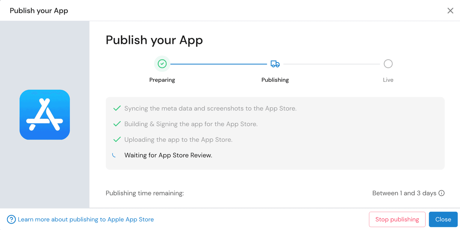 Publish your app