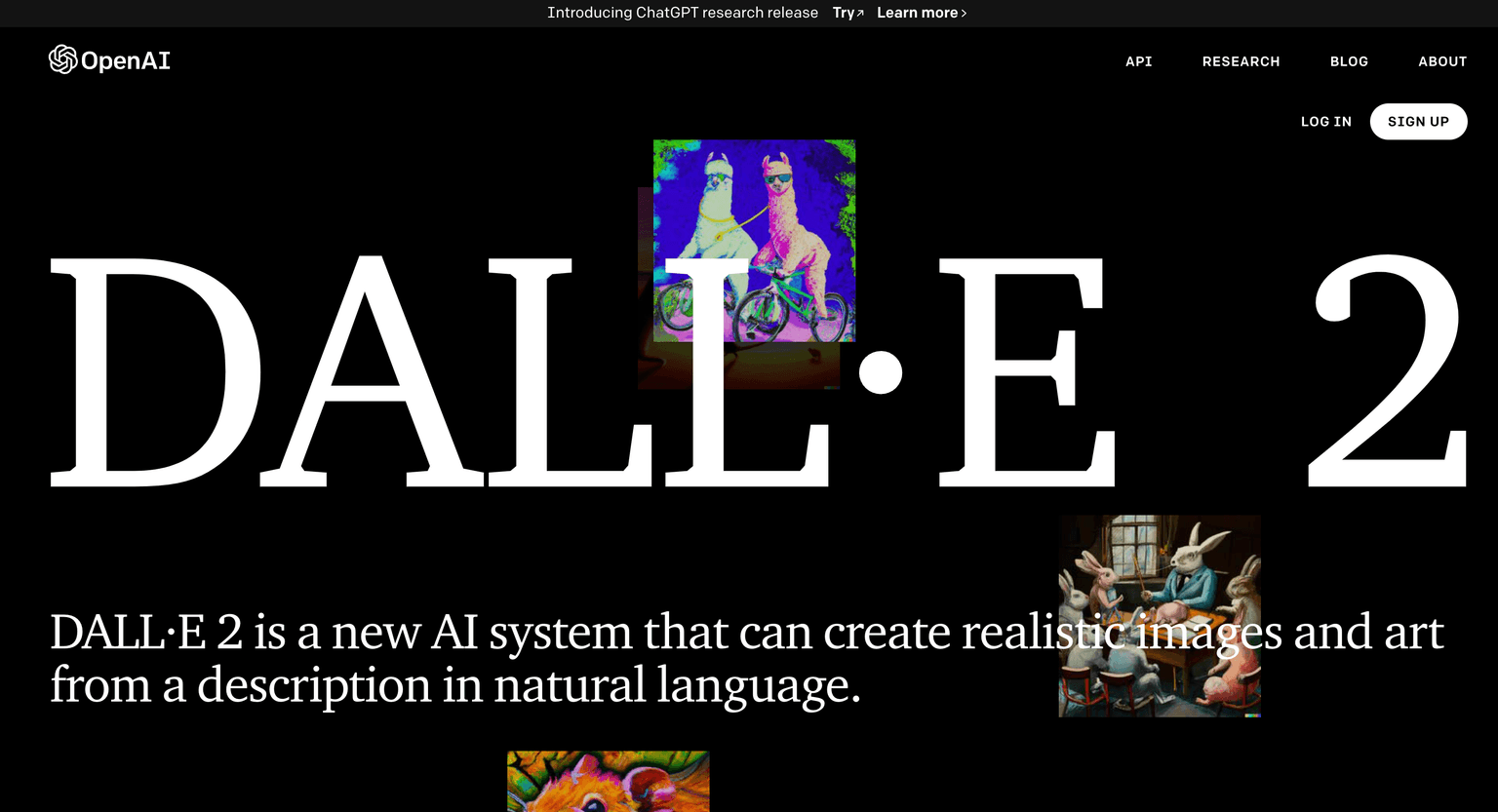 DALLE 2 : AI system to create realistic images and art